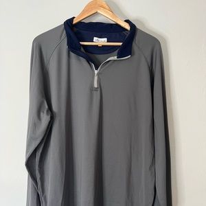 Peter Millar light jacket w/ mid zip.